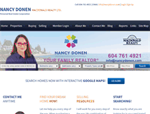 Tablet Screenshot of nancydonen.com